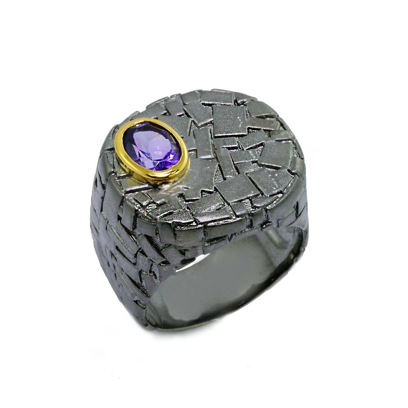 Pierścionek z ametystem GERMAN KABIRSKI