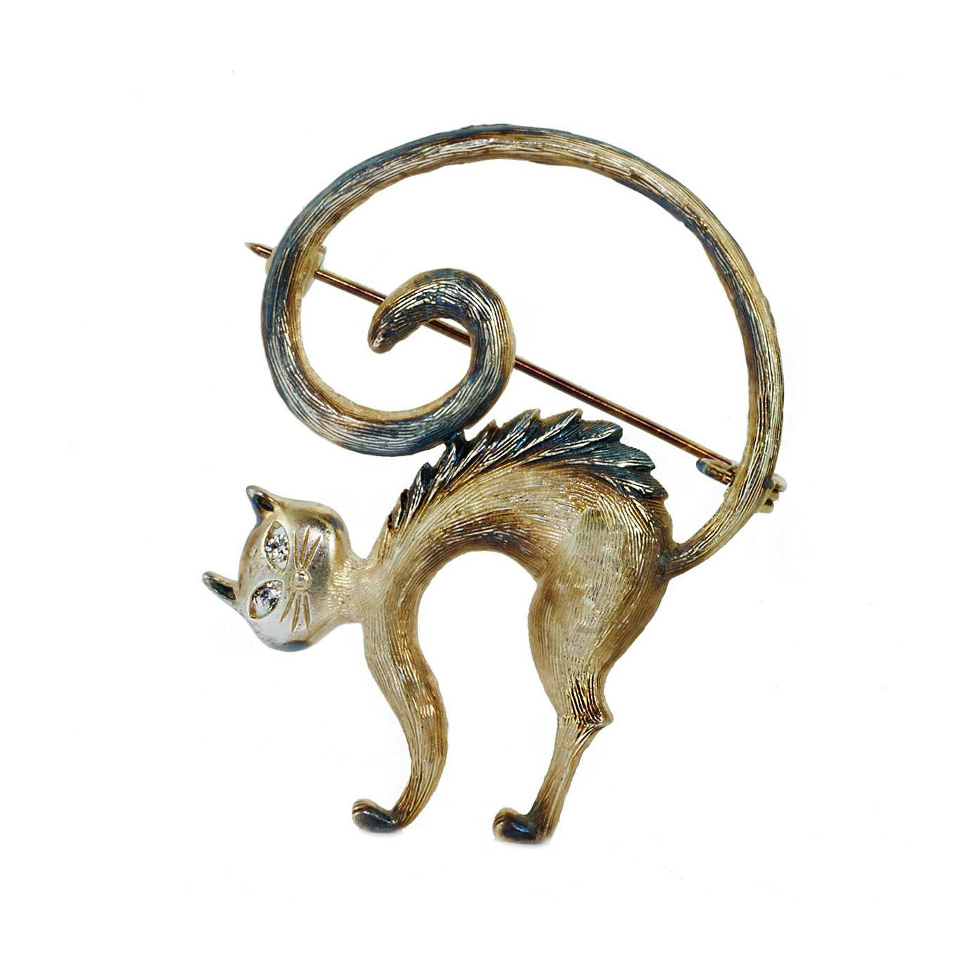 Cat Silver Brooch