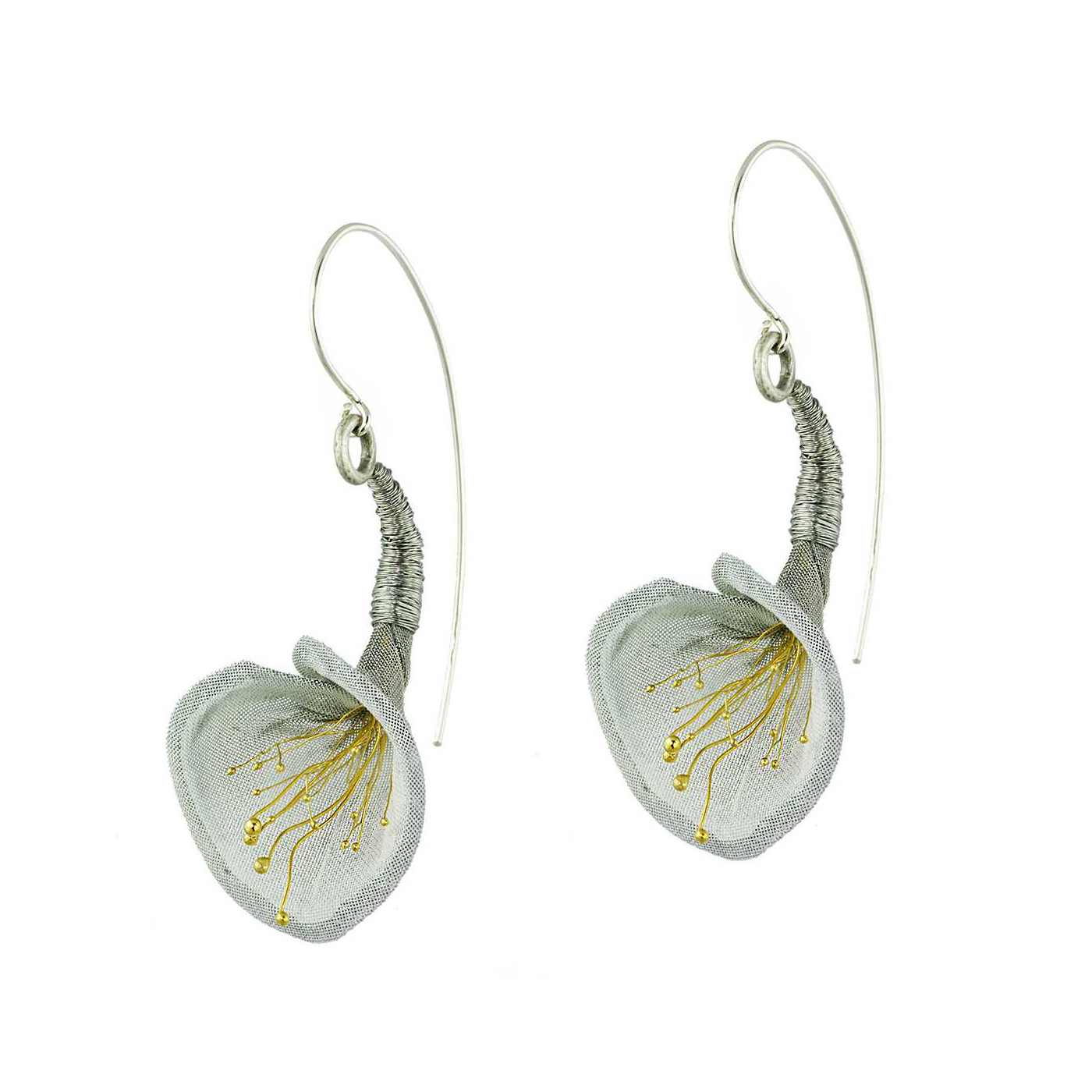 Pawel Kaczynski Grey Lily Earrings