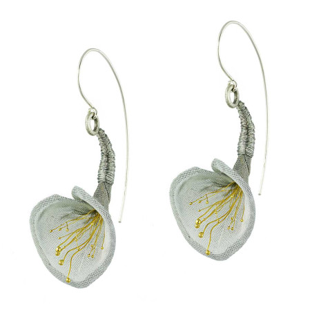 Pawel Kaczynski Grey Lily Earrings