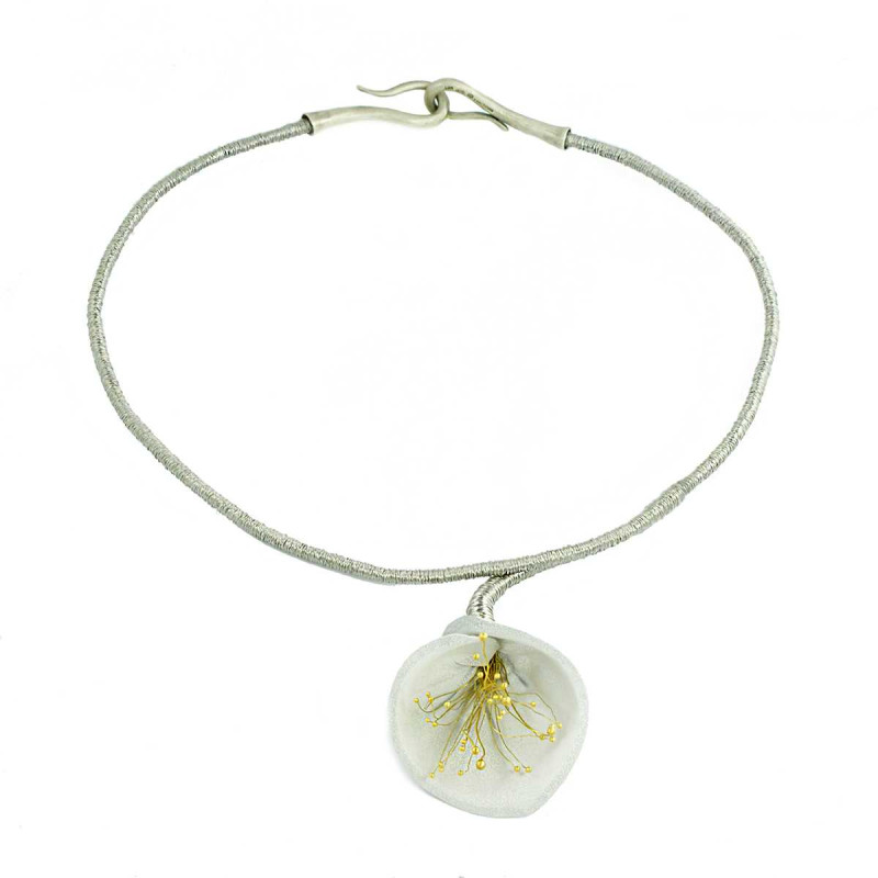 Paweł Kaczyński Grey Lily Necklace