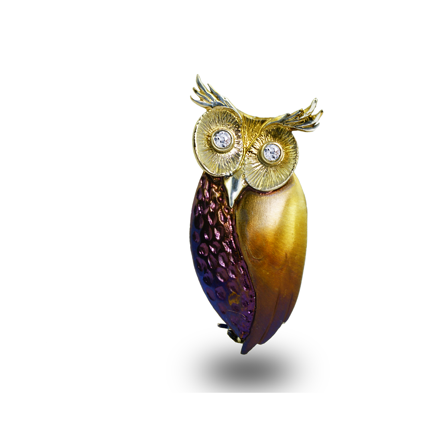 Silver OWL Brooch