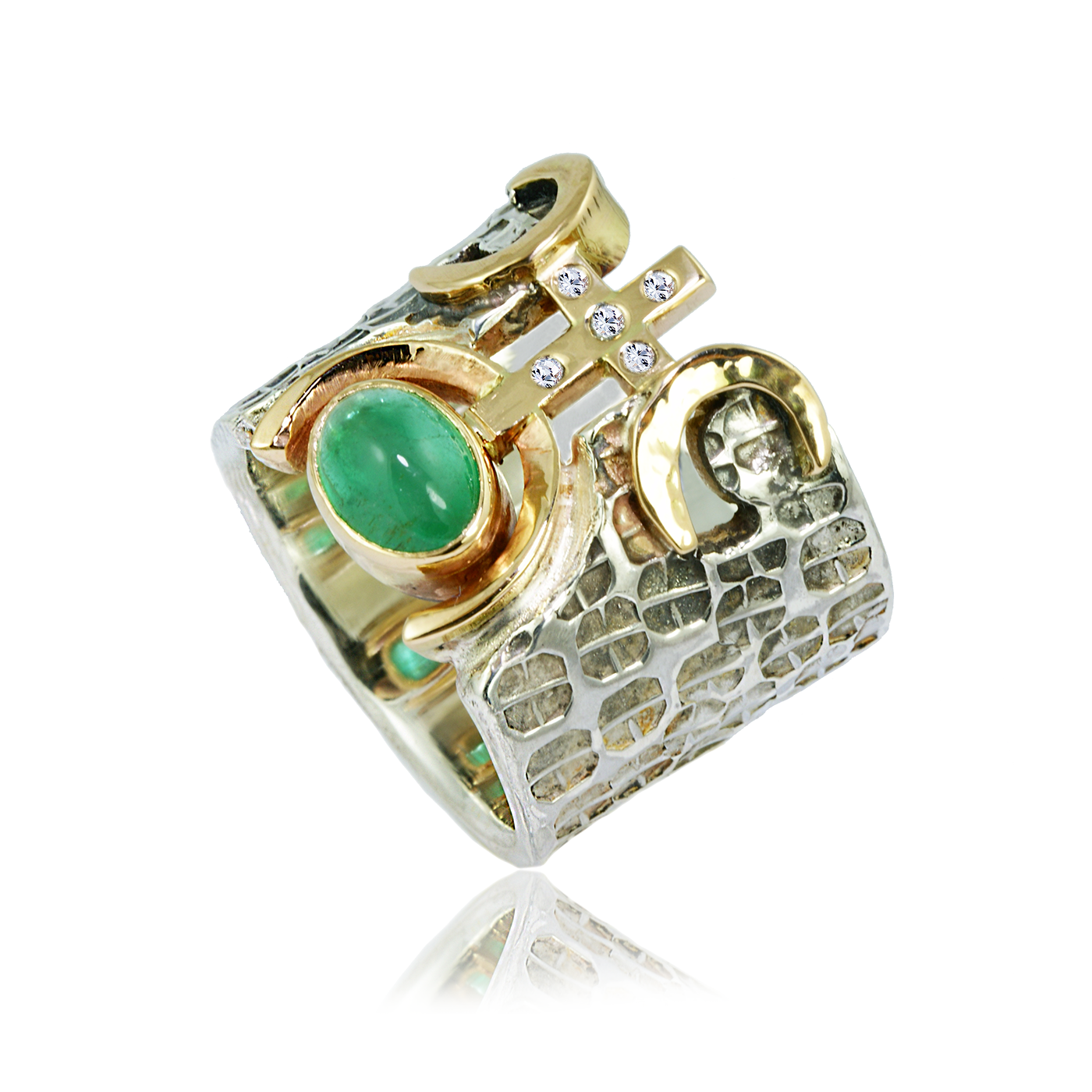 Emerald and Diamonds RING