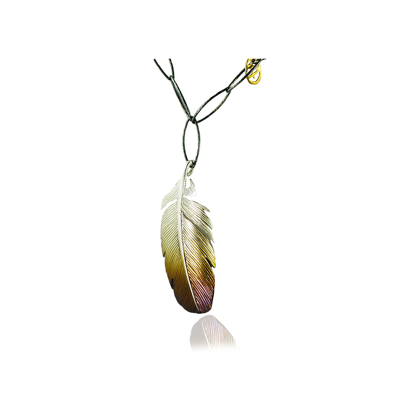 Feather Silver Necklace