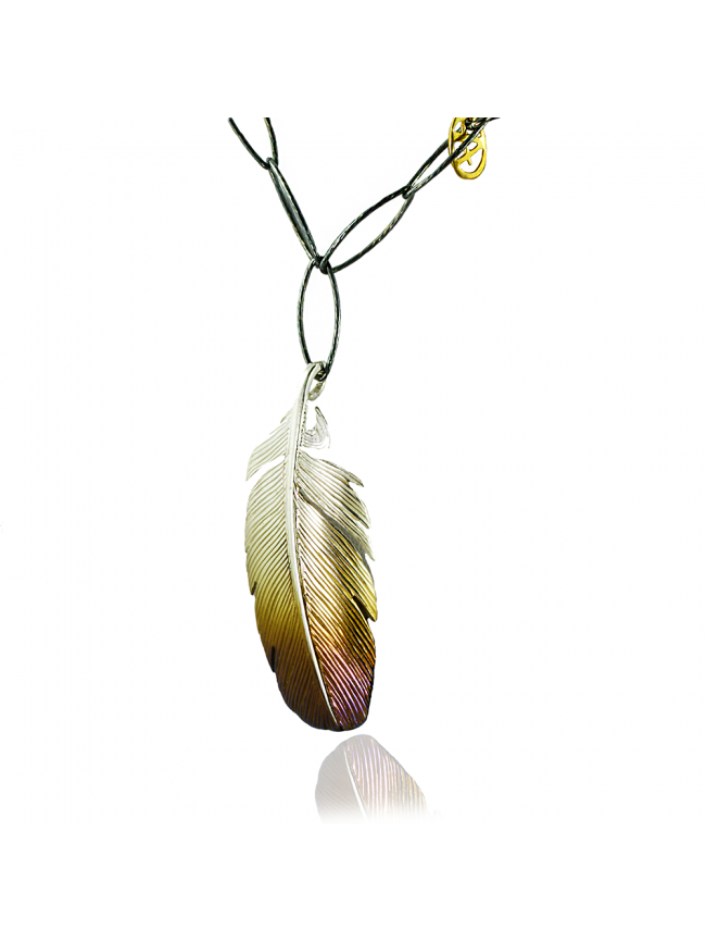 Feather Silver Necklace