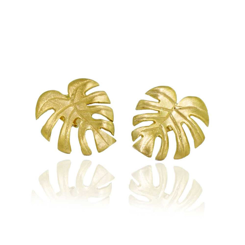 Monstera Silver Earrings Monstera Silver Earrings