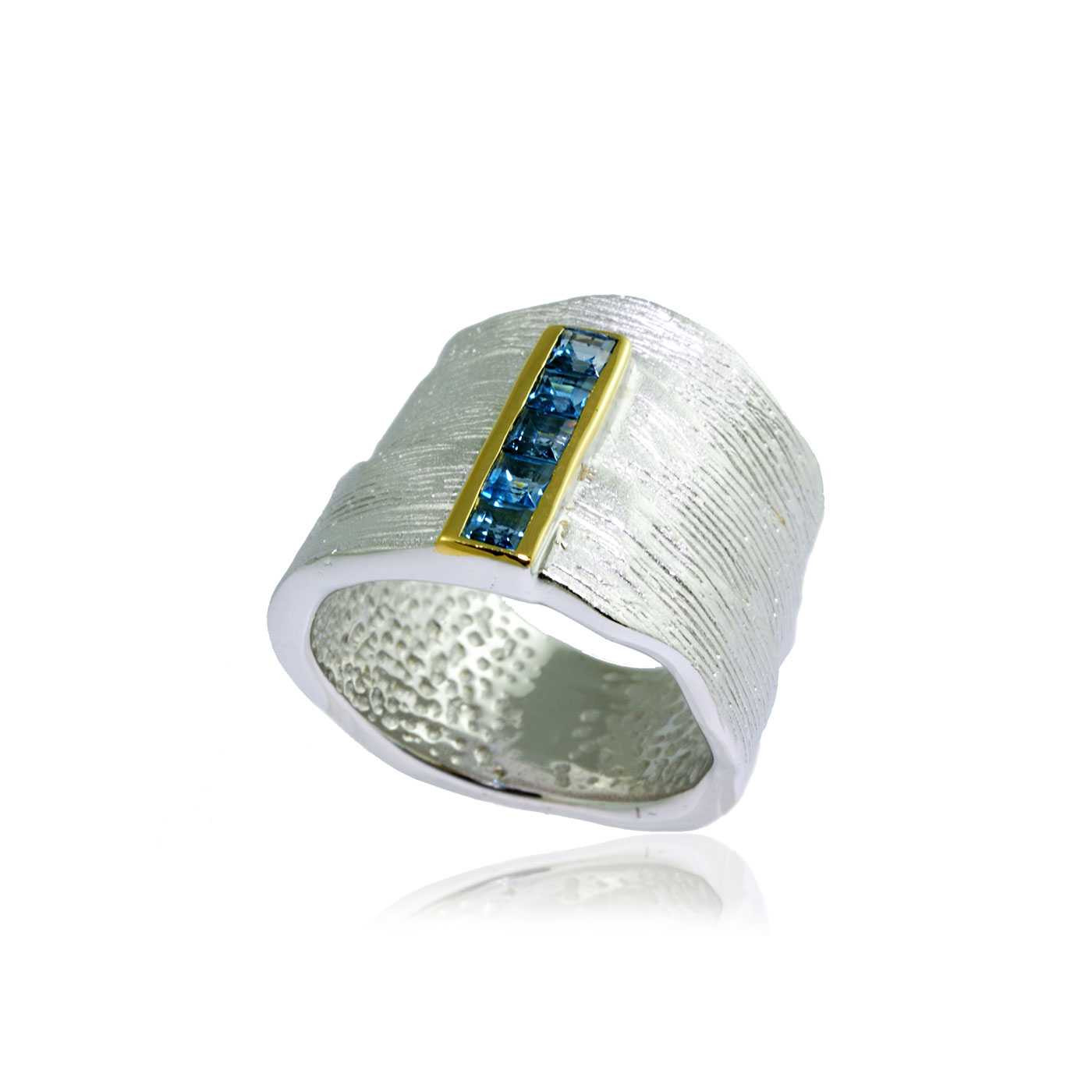 German Kabirski Blue Topaz Ring