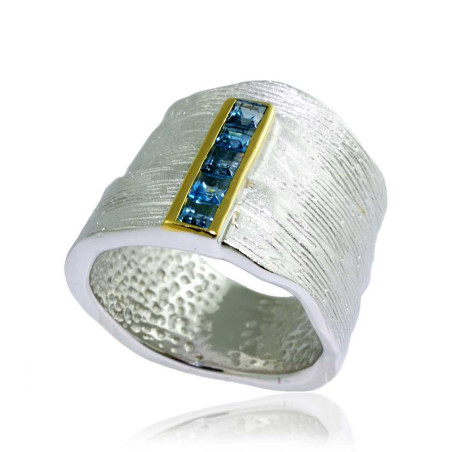 German Kabirski Blue Topaz Ring