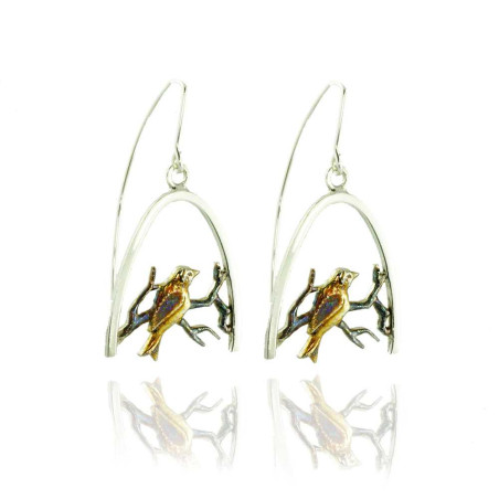 BIRDS Silver Earrings