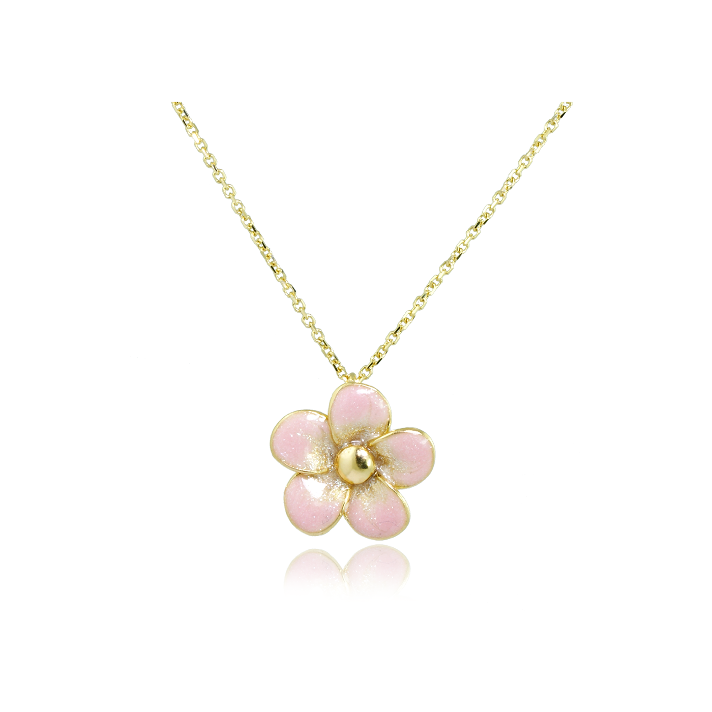 Apple Blossom Golden 585 Necklace