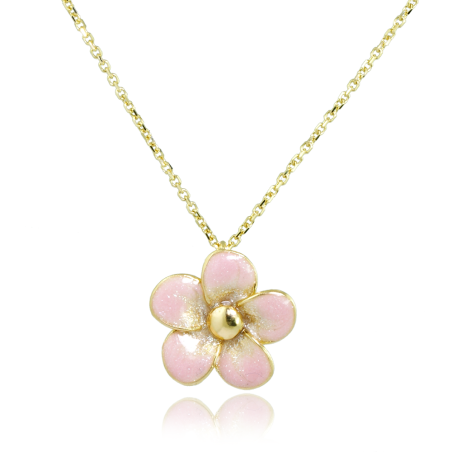 Apple Blossom Golden 585 Necklace