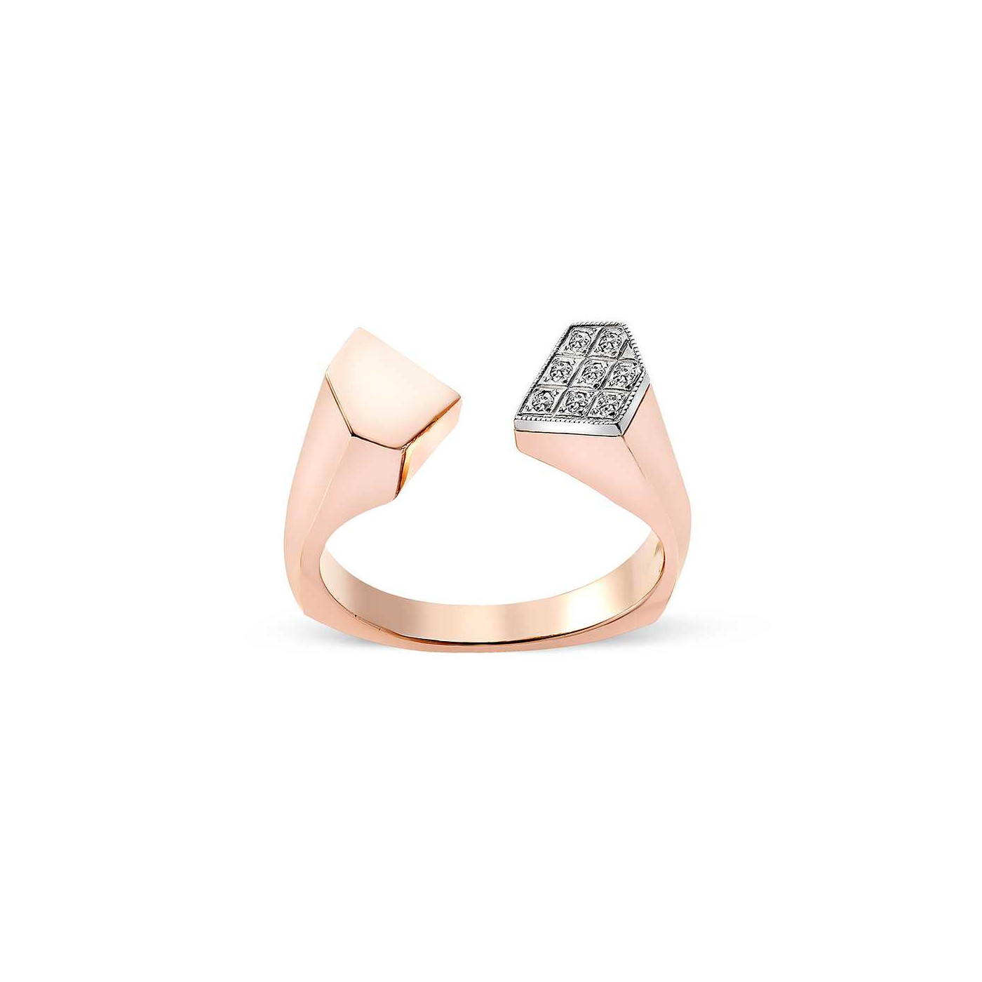 8 Diamonds Rose Gold Ring