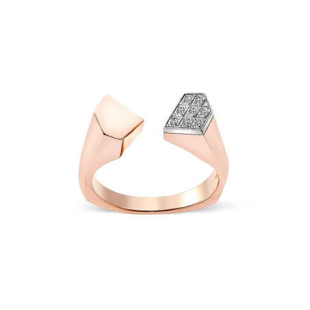 8 Diamonds Rose Gold Ring