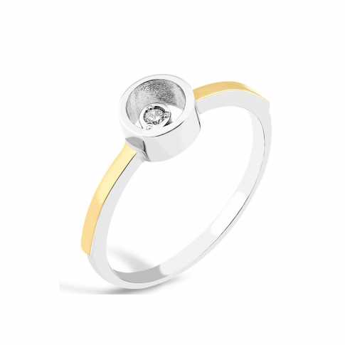 Silver and Gold 375 RING