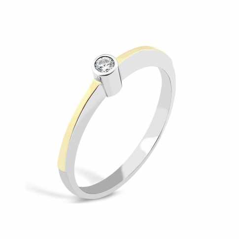 Silver and Gold 375 RING