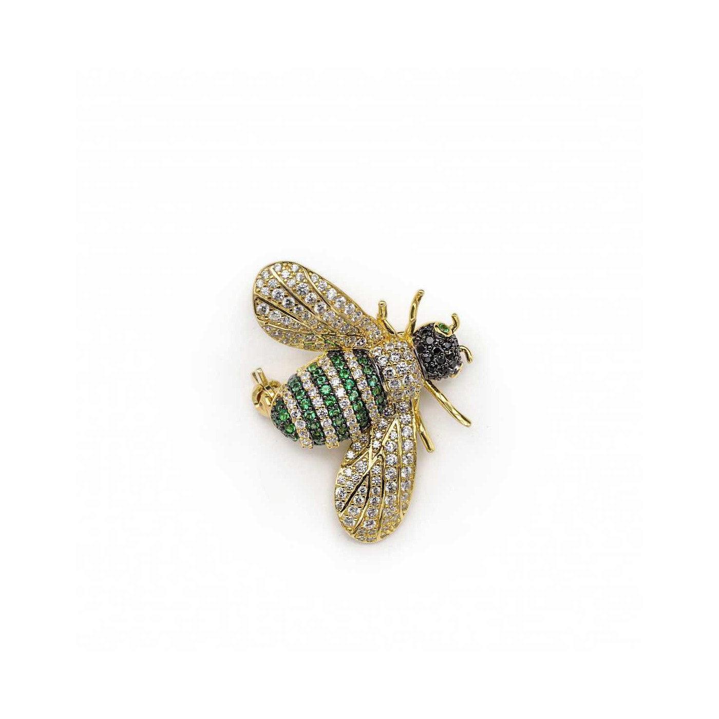 Silver BEE Brooch LINEARGENT