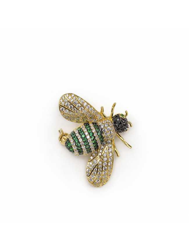 Silver BEE Brooch LINEARGENT