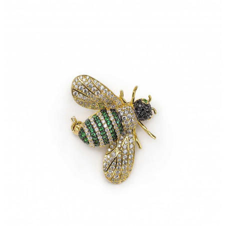 Silver BEE Brooch LINEARGENT