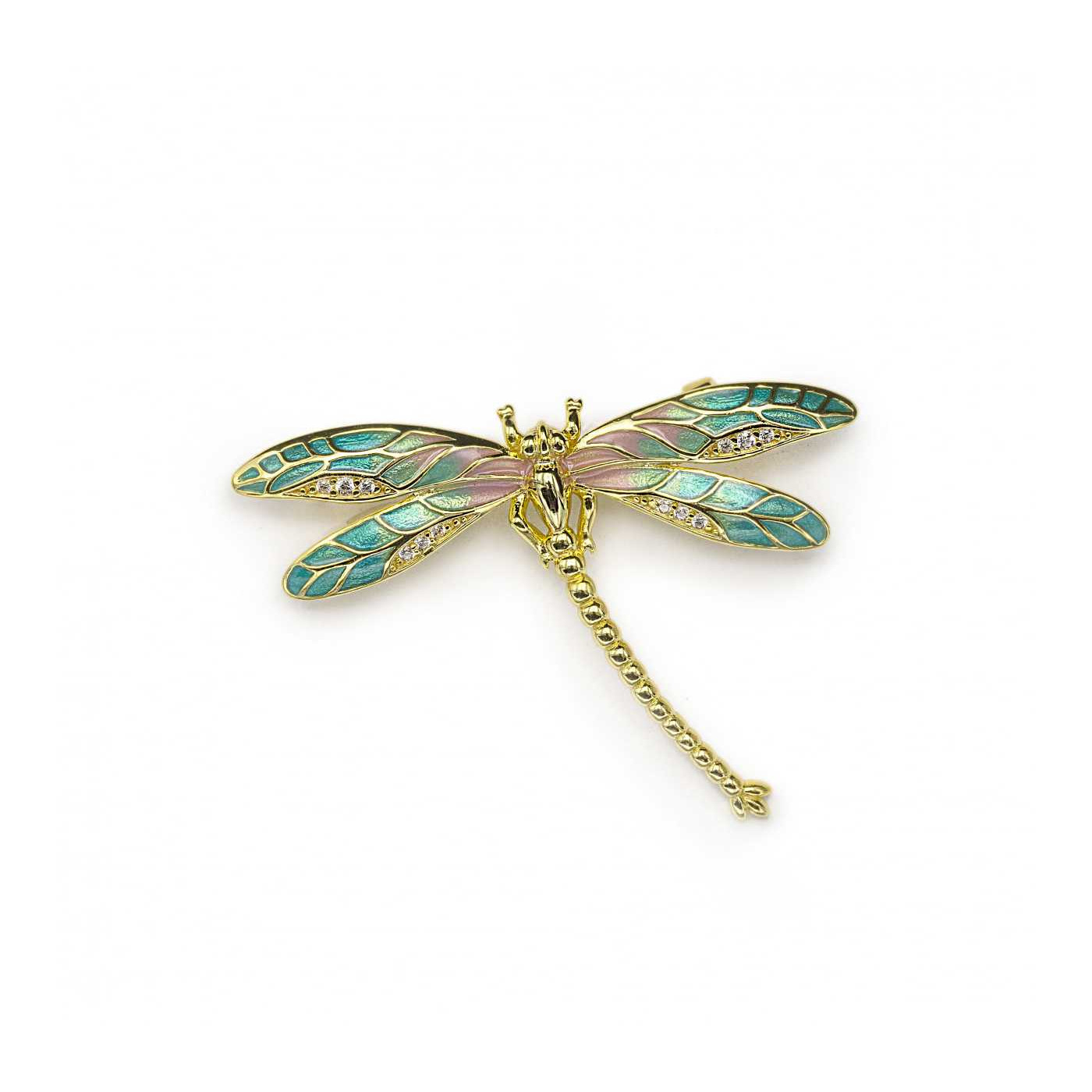 LINE ARGENT Silver Fragonfly Brooch