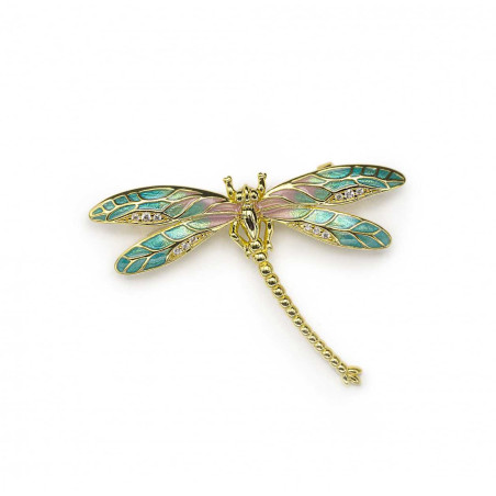 LINE ARGENT Silver Fragonfly Brooch