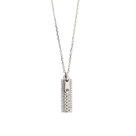 LINEARGENT Silver ZIP Necklace