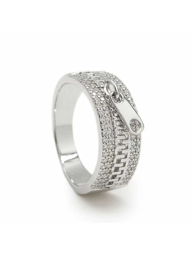 LINEARGENT Silver ZIP Ring