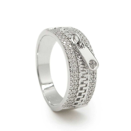 LINEARGENT Silver ZIP Ring