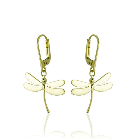 585 Gold Earrings DRAGONFLIES