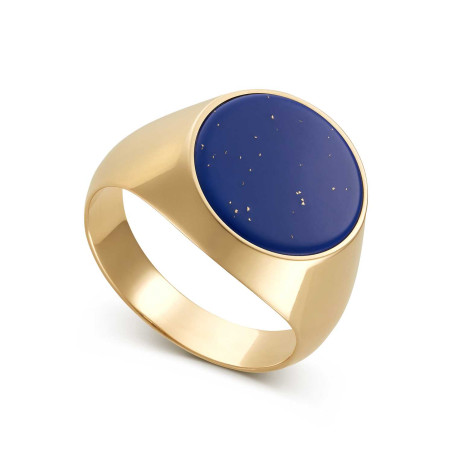 Gold 585 Signet-Ring Lapis Lazuli