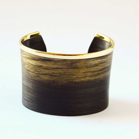 Carbon and Silver Bracelet