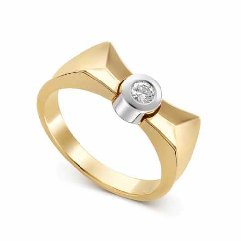 Gold 585 (14K) Diamond Ring