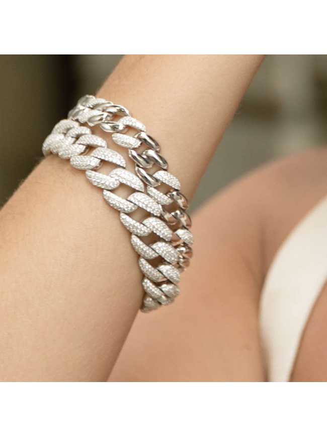 FIESTA Silver Zircon Bracelet