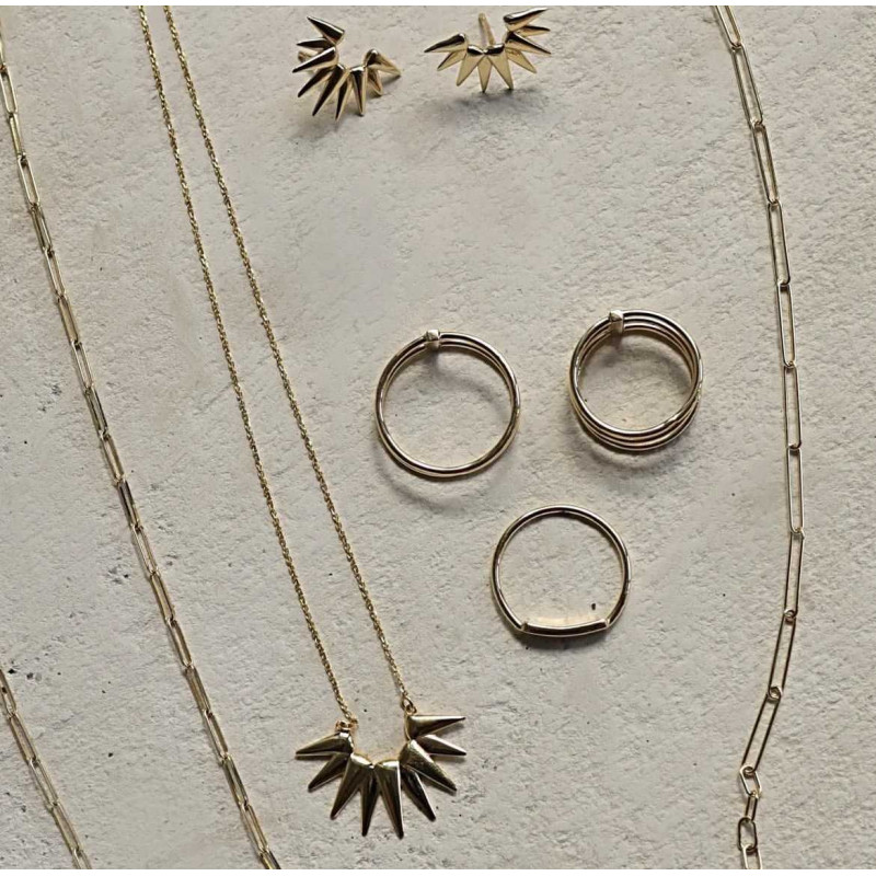 SUN Gold Earrings
