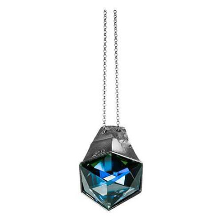 Black Rhodium Silver 925 Crystal Necklace