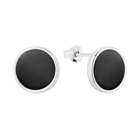 Silver 925 Onyx Earrings