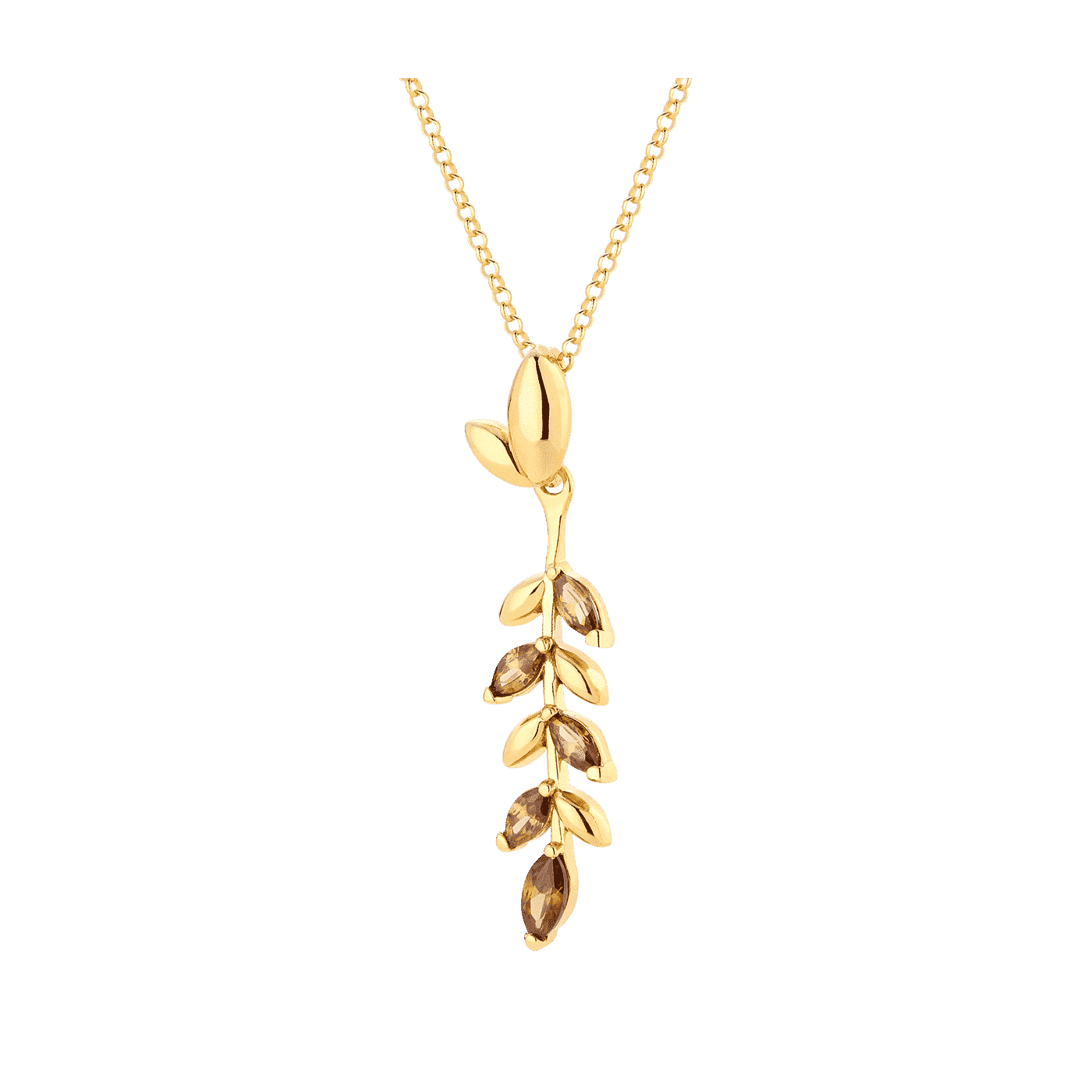 Silver Necklace-plated 24 ct gold