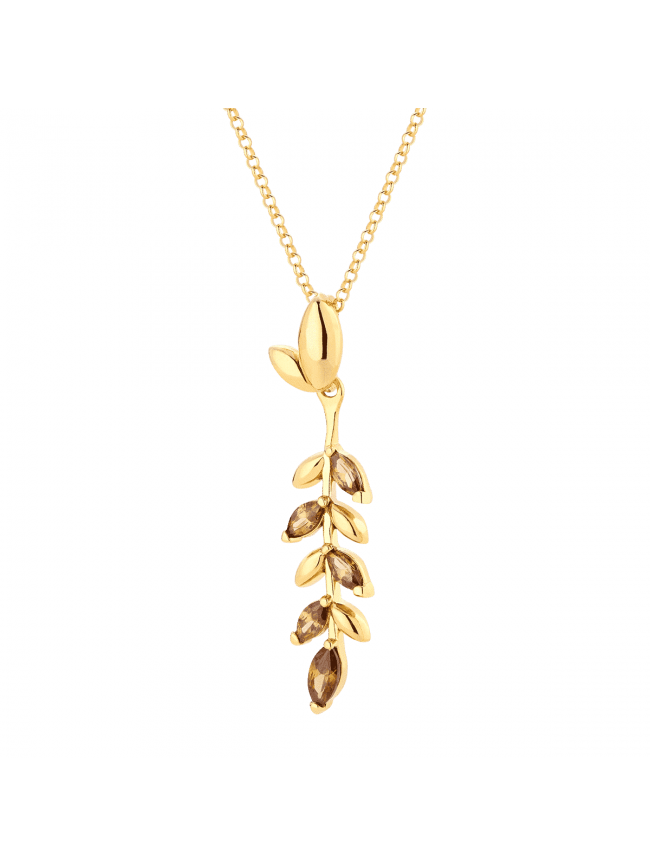 Silver Necklace-plated 24 ct gold