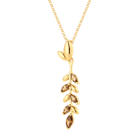 Silver Necklace-plated 24 ct gold