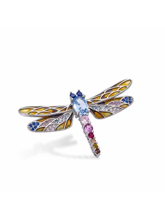 LINEARGENT Dragonfly Brooch
