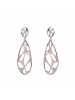 LINEARGENT bicolor silver earrings