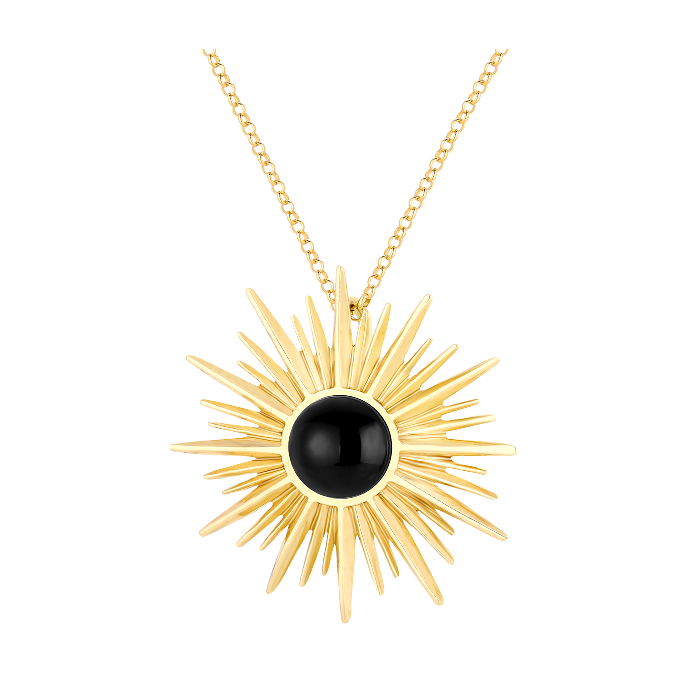 SOLEIL Silver 925 Onyx Nacklace