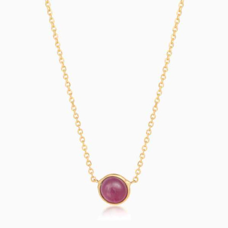 Gold 14 K ruby necklace