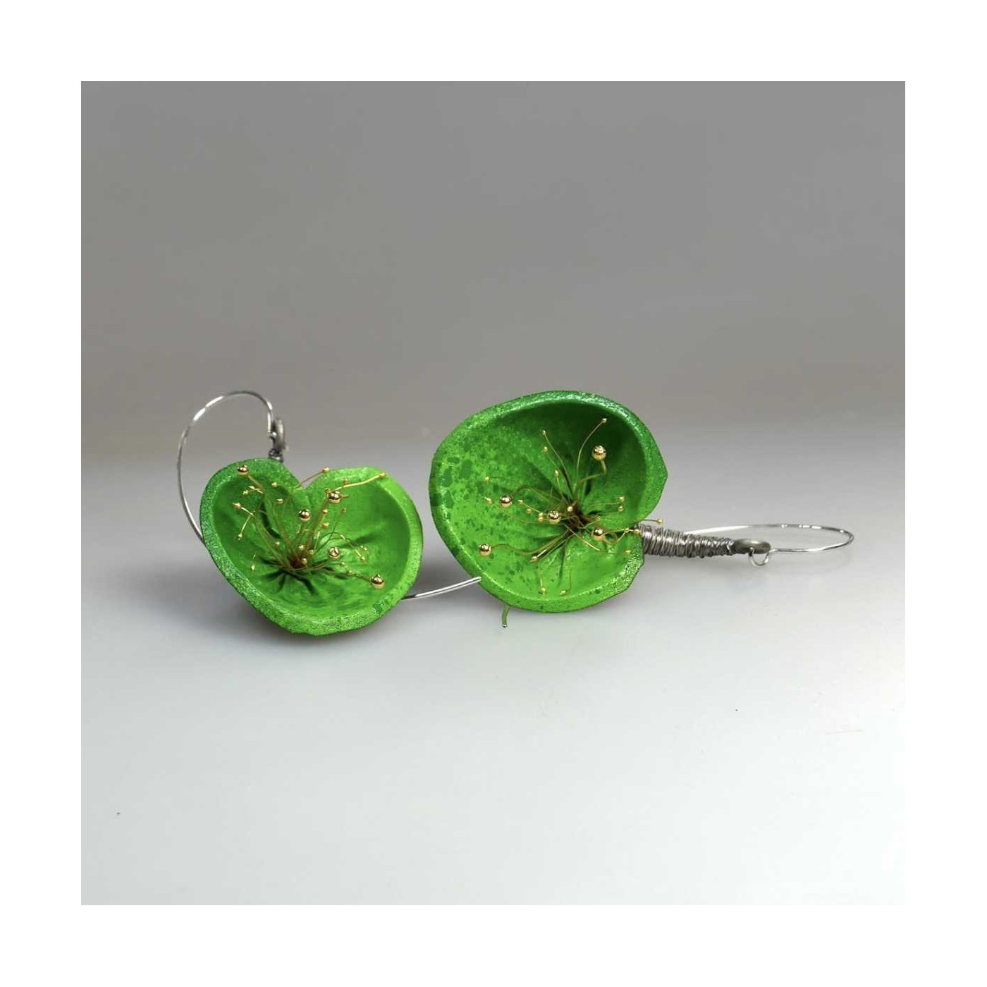 LILY Green Earrings and Necklace Set
