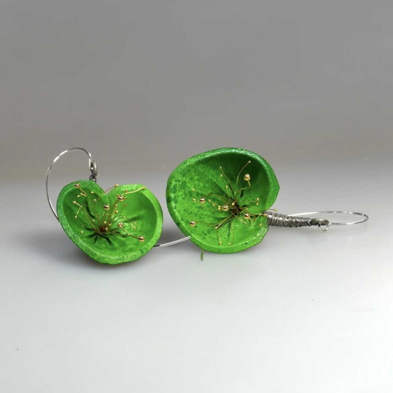 LILY Green Earrings and Necklace Set
