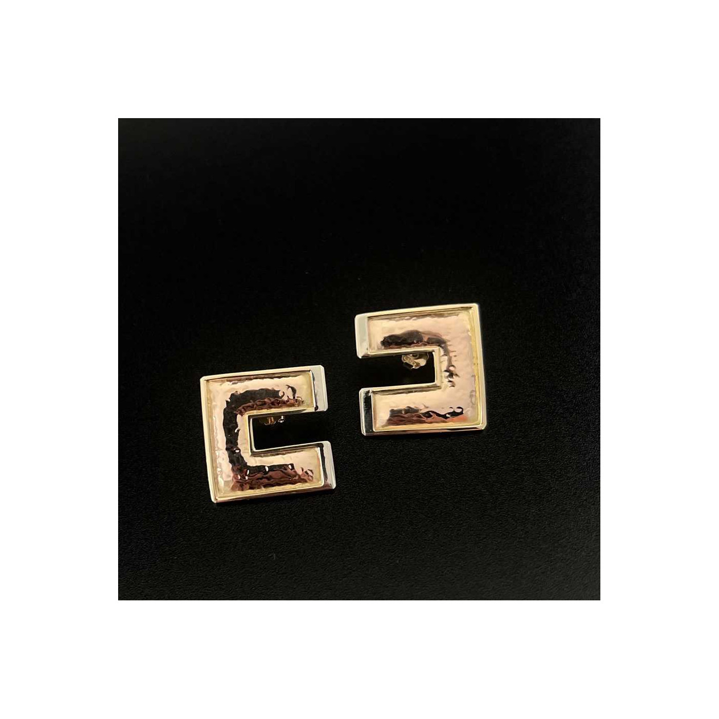 Tricolor gold 585 Earrings