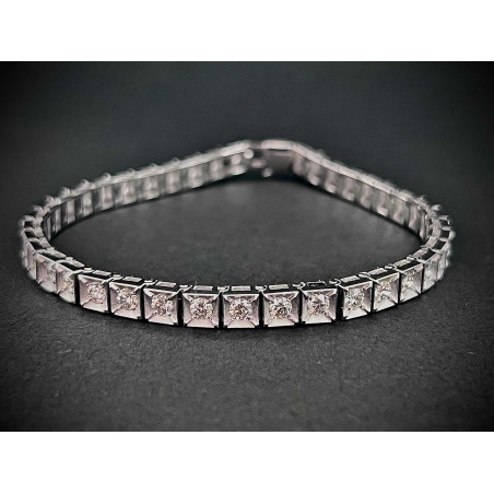 585 14K White Gold Tennis Bracelet