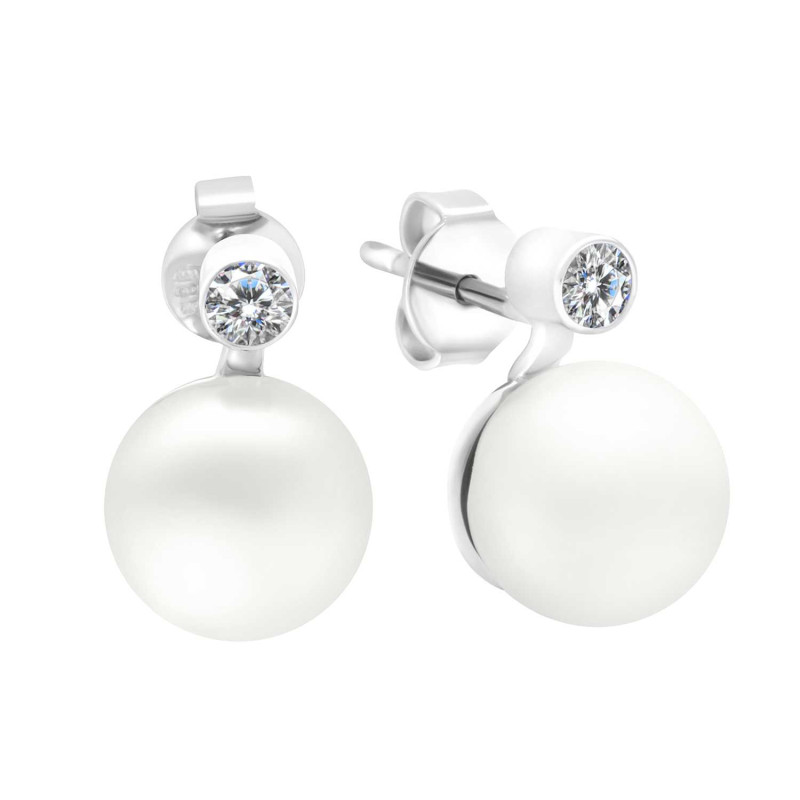 Diamonds and Pearls Earrings