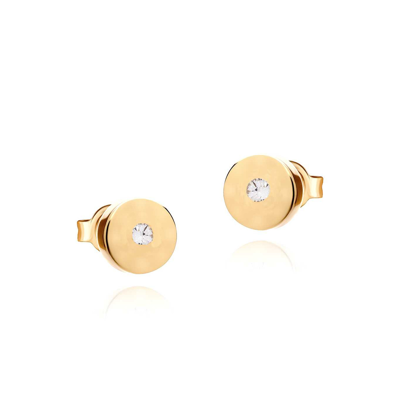 14K Gold Diamonds Earrings