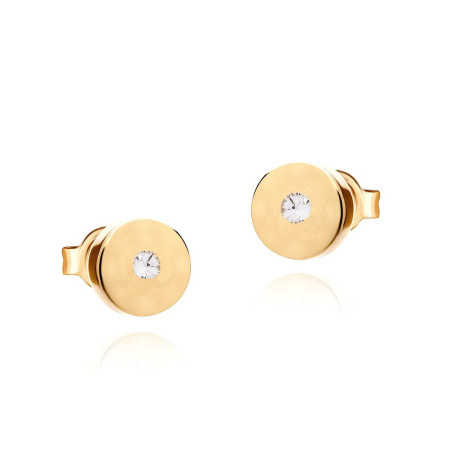 14K Gold Diamonds Earrings