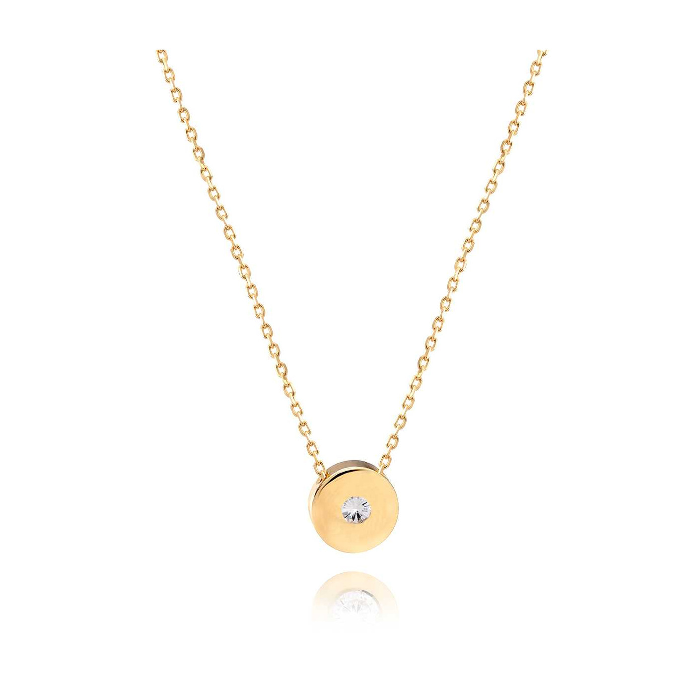 14K Gold Diamond Pendant Necklace